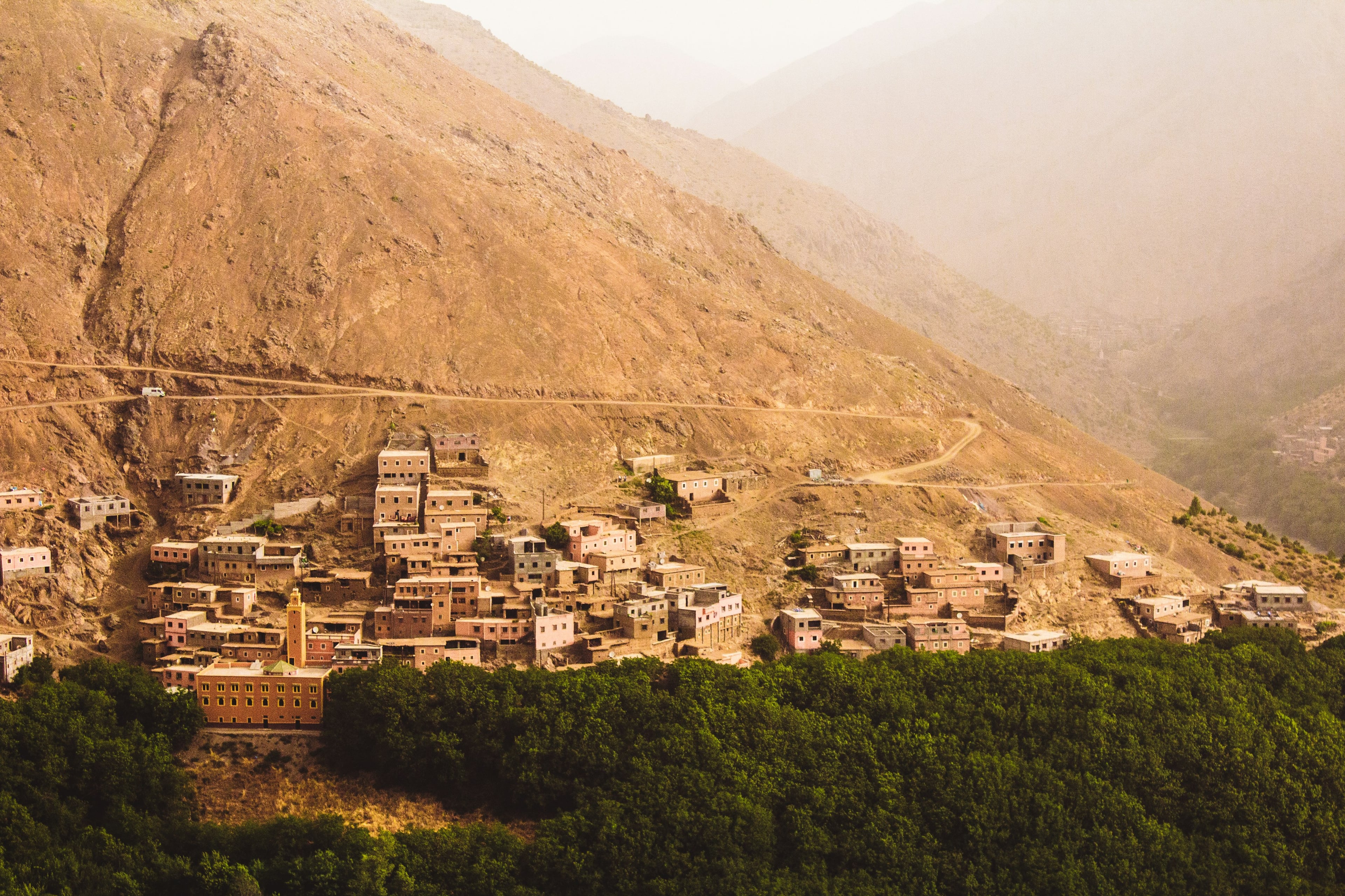 A Berber village in the High Atlas mountains